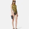 Printed Cover-Up Foulard Top