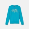 Printed Embellished Cotton-Jersey Sweatshirt
