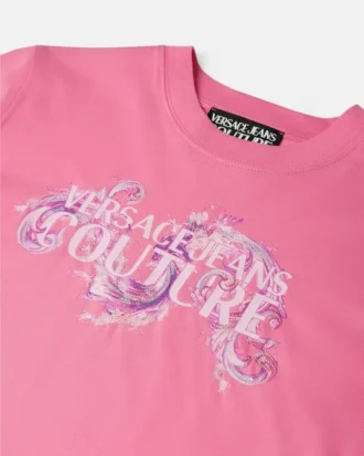 Printed Embellished Cotton-Jersey T-Shirt