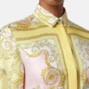 Printed Silk Twill Mini Shirt Dress
