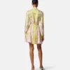 Printed Silk Twill Mini Shirt Dress