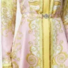 Printed Silk Twill Mini Shirt Dress