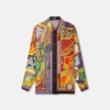 Printed Silk Twill Regular Shirt