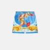 Printed Silk Twill Regular Shorts