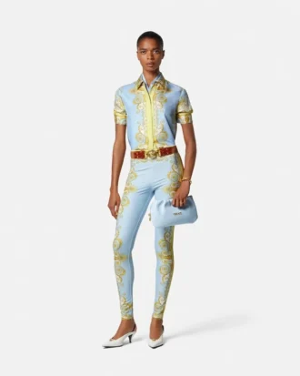 Printed Silk Twill Shirt