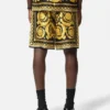 Printed Silk Twill Shorts