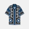 Printed Silk Twill Slim Shirt