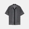 Printed Silk Twill Slim Shirt