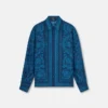 Printed Silk Twill Slim Shirt