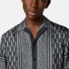 Printed Silk Twill Slim Shirt