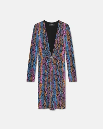 Printed Viscose-Jersey Midi Dress