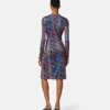 Printed Viscose-Jersey Midi Dress