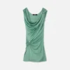 Safety Pin Draped Mini Dress