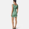 Safety Pin Draped Mini Dress