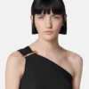 Safety Pin Gathered One-Piece Swimsuit