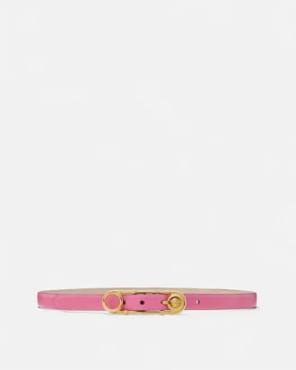 Safety Pin Leather Belt 2 cm