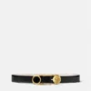 Safety Pin Leather Belt 3 cm