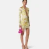 Safety Pin Underwater Barocco Mini Dress