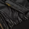 Shiny Coated Bomber Jacket