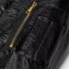 Shiny Coated Bomber Jacket