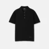 Silk-Cotton Knit Polo