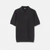 Silk-Cotton Knit Polo