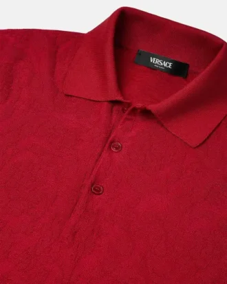 Silk-Cotton Knit Polo