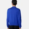 Silk-Cotton Knit Polo Cardigan