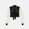Studded Georgette Crop Shirt