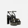 Studded Gianni Ribbon Sandals 140 mm