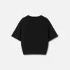 Studded Safety Pin Crop T-Shirt