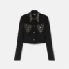 Studded Wool Crop Jacket