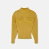 Studded Wool Knit Boxy Sweater
