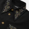 Studded Wool Overshirt