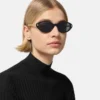 Tubular Greca Oval Sunglasses