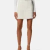 Tweed Cotton Mini Skirt