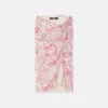 Underwater Barocco Draped Midi Skirt
