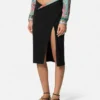 Underwater Barocco Draped Midi Skirt