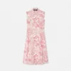 Underwater Barocco Flowy Midi Shirt Dress
