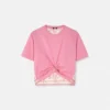 Underwater Barocco Safety Pin Crop T-Shirt