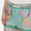 Underwater Barocco Silk Shorts