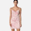Underwater Barocco Slip Mini Dress