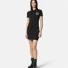 V-Emblem Midi Polo Dress