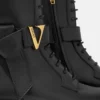 V Leather Boots 45 mm