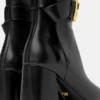 V Leather Boots 70 mm
