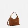 Versace Tag Suede Hobo Bag