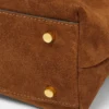 Versace Tag Suede Hobo Bag