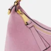 Versace Tag Suede Hobo Bag