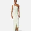 Viscose-Jersey Draped Gown