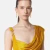 Viscose-Jersey Draped Gown